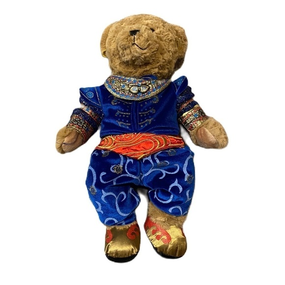 Aladdin on Broadway Plush Stuffed Bear Blue Red Kids Toy - Picture 1 of 6